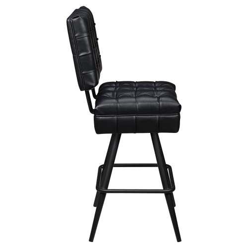 Trionfo Tufted Premium Bucket Bar Stool with Square Frame