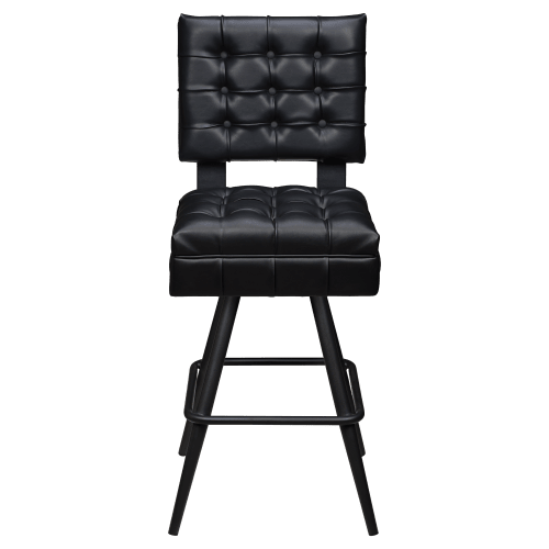 Trionfo Tufted Premium Bucket Bar Stool with Square Frame