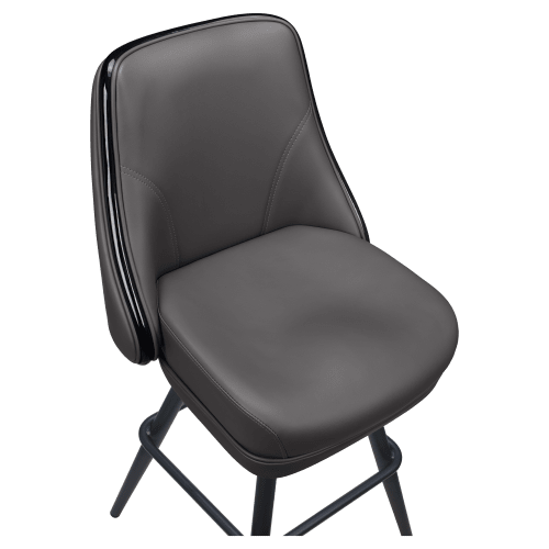 Regina Premium Casino Bucket Bar Stool with Square Frame 