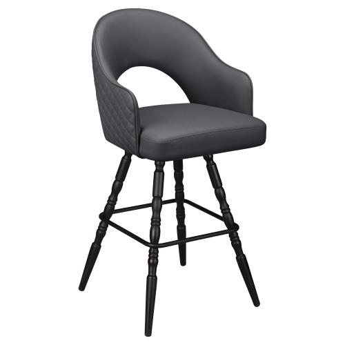 Invicta Premium Bucket Swivel Bar Stool with Vintage Frame