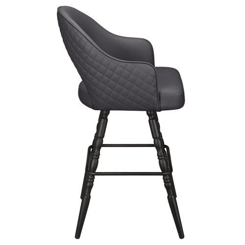 Invicta Premium Bucket Swivel Bar Stool with Vintage Frame