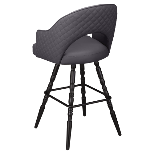 Invicta Premium Bucket Swivel Bar Stool with Vintage Frame