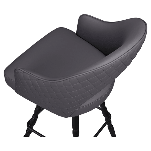 Invicta Premium Bucket Swivel Bar Stool with Vintage Frame