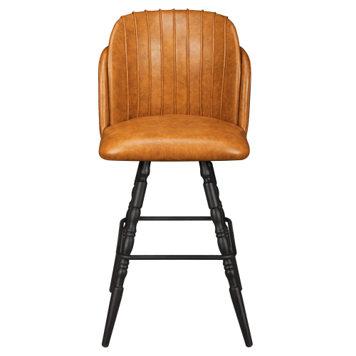 Premium Sooti Swivel Bar Stool with Vintage Frame