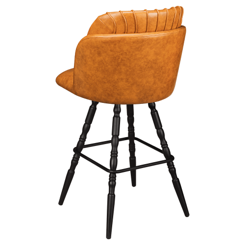 Premium Sooti Swivel Bar Stool with Vintage Frame