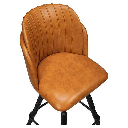 Premium Sooti Swivel Bar Stool with Vintage Frame