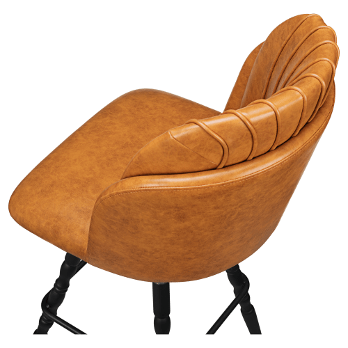 Premium Sooti Swivel Bar Stool with Vintage Frame