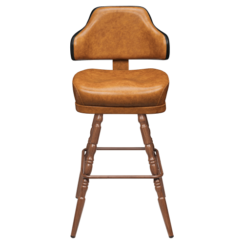 Gioco Premium Casino Bucket Bar Stool with Vintage Frame
