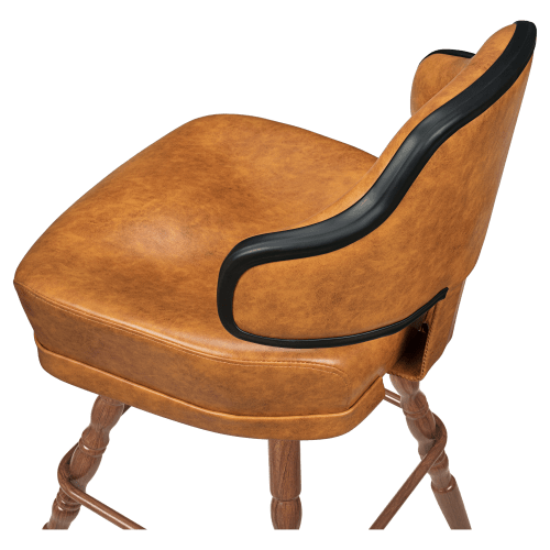 Gioco Premium Casino Bucket Bar Stool with Vintage Frame
