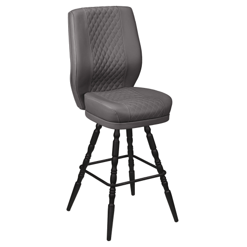 Tesoro Diamond Back Premium Bucket Bar Stool with Vintage Frame