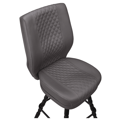 Tesoro Diamond Back Premium Bucket Bar Stool with Vintage Frame