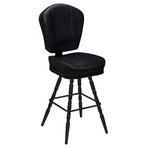 Lusso 3-Channel Premium Casino Bucket Bar Stool with Vintage Frame