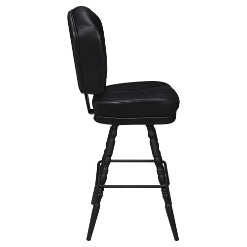 Lusso 3-Channel Premium Casino Bucket Bar Stool with Vintage Frame