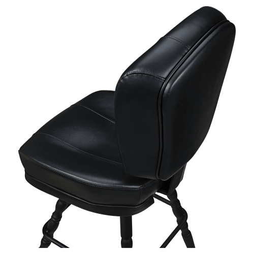 Lusso 3-Channel Premium Casino Bucket Bar Stool with Vintage Frame