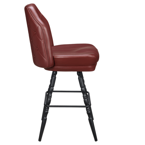 Giada Premium Casino Bucket Bar Stool with Vintage Frame 
