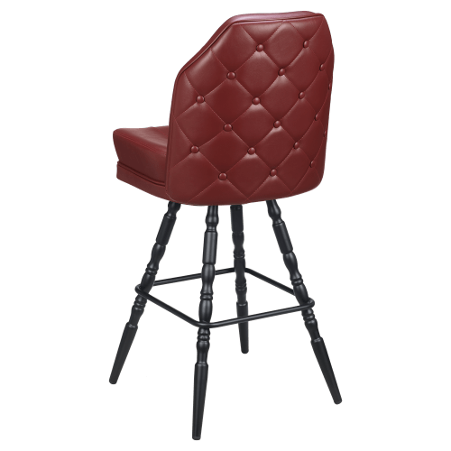 Giada Premium Casino Bucket Bar Stool with Vintage Frame 