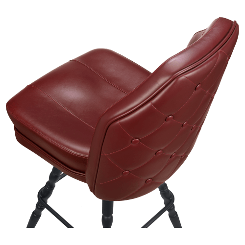 Giada Premium Casino Bucket Bar Stool with Vintage Frame 