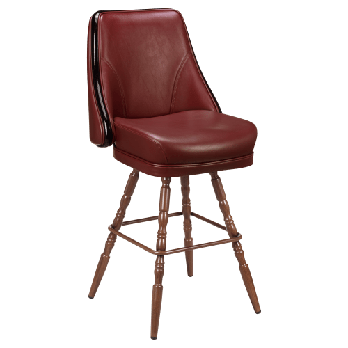 Regina Premium Casino Bucket Bar Stool with Vintage Frame 
