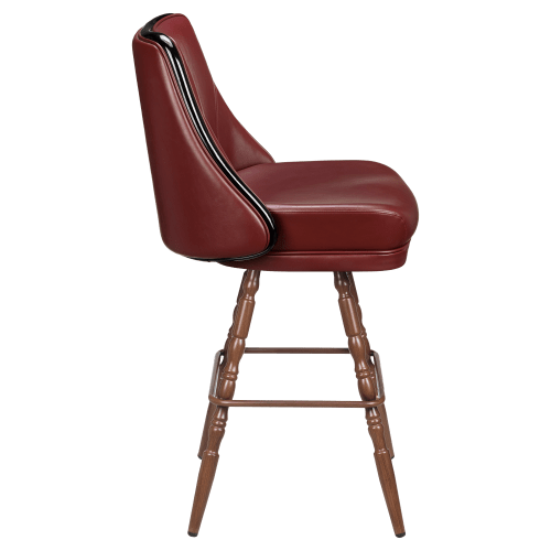 Regina Premium Casino Bucket Bar Stool with Vintage Frame 