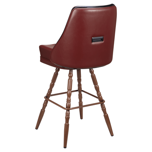 Regina Premium Casino Bucket Bar Stool with Vintage Frame 
