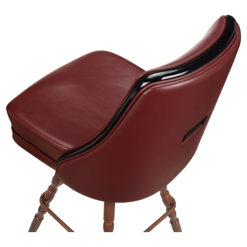 Regina Premium Casino Bucket Bar Stool with Vintage Frame 