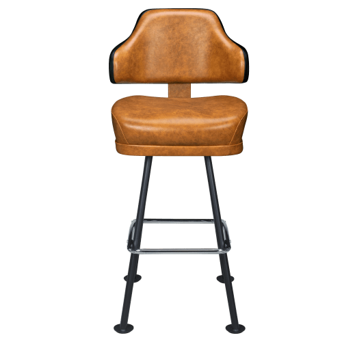 Gioco Premium Casino Bucket Bar Stool with Arched-Oval Frame