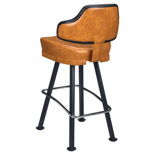 Gioco Premium Casino Bucket Bar Stool with Arched-Oval Frame
