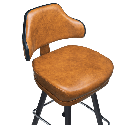 Gioco Premium Casino Bucket Bar Stool with Arched-Oval Frame