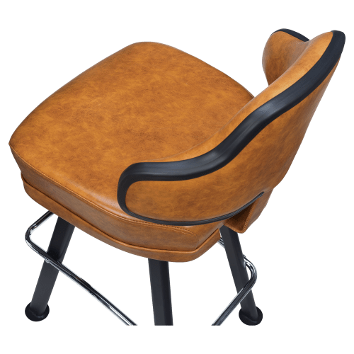 Gioco Premium Casino Bucket Bar Stool with Arched-Oval Frame