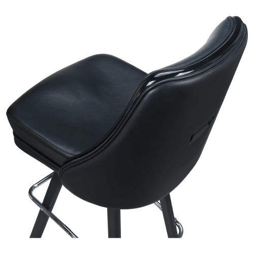 Regina Premium Casino Bucket Bar Stool with Arched-Oval Frame