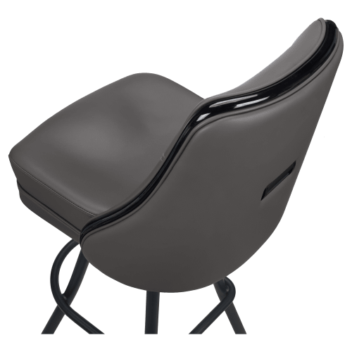 Regina Premium Casino Bucket Bar Stool with Orbit Frame