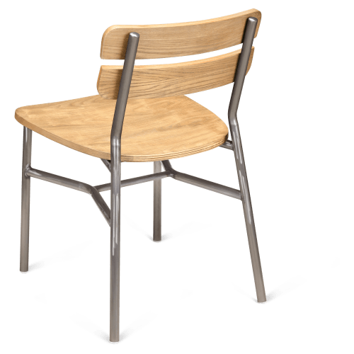 Palmer Metal Chair in Clear Coat Finish