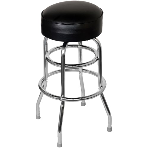 Chrome Bar Stool with a Single/Double Ring 