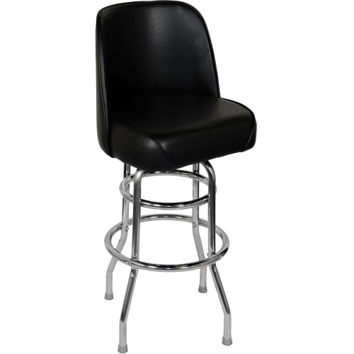 Chrome Swivel Barstool with a Single / Double Ring 