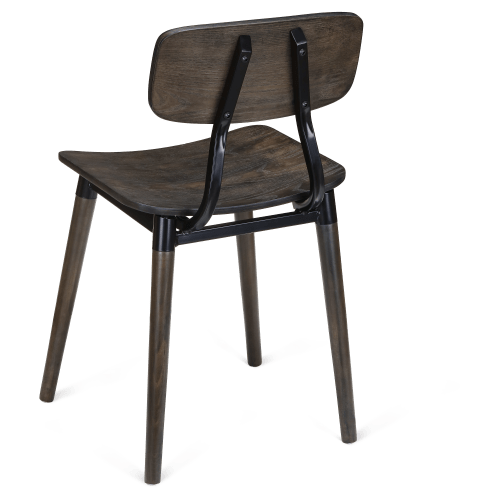 Slate Black Metal Restaurant Chair