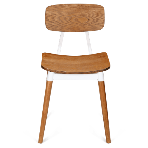 Slate White Metal Restaurant Chair