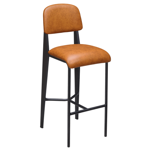 Nico Padded Metal Bar Stool