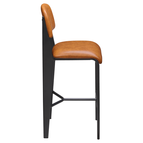 Nico Padded Metal Bar Stool