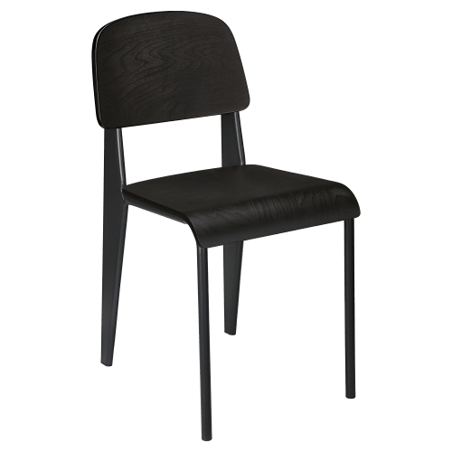 Nico Metal Chair with Wood Back