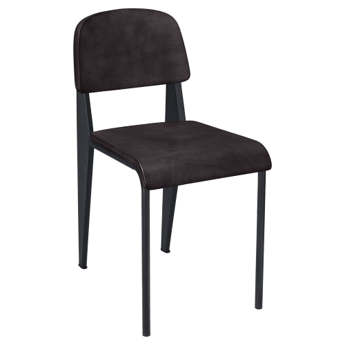Nico Metal Chair with Wood Back