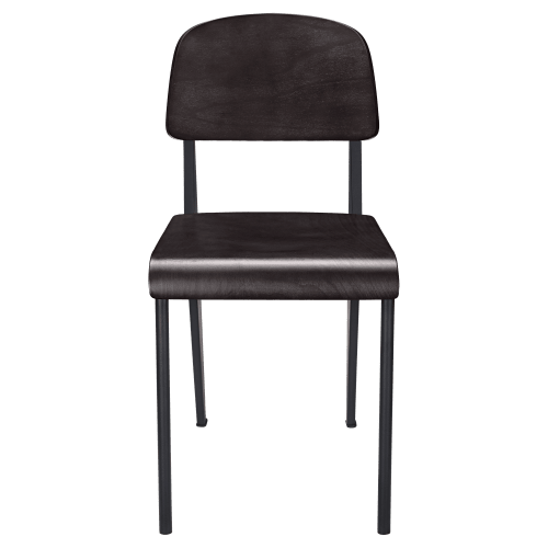 Nico Metal Chair with Wood Back