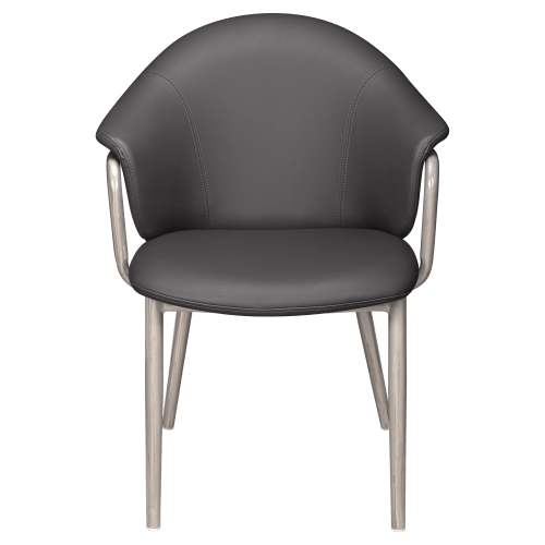 Kova Metal Armchair in Clear Coat