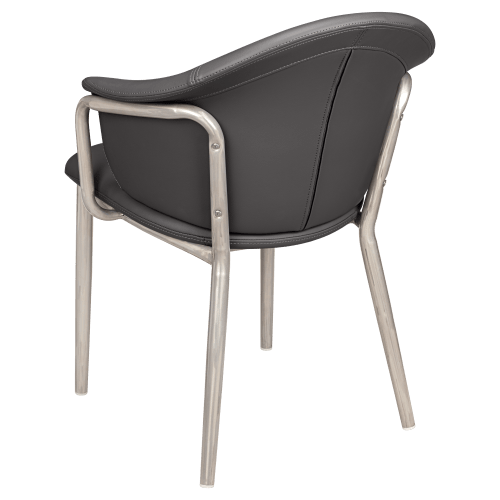 Kova Metal Armchair in Clear Coat