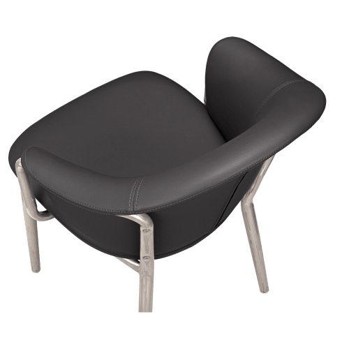 Kova Metal Armchair in Clear Coat