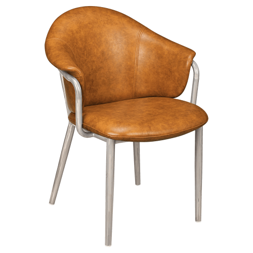 Kova Metal Armchair in Clear Coat