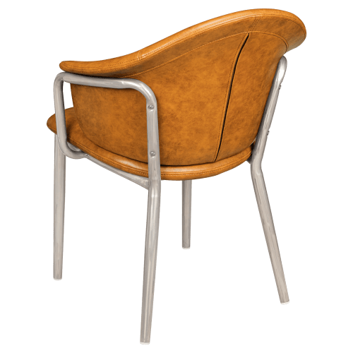 Kova Metal Armchair in Clear Coat