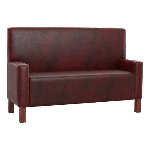 Tavqora Plain Back Lounge Booth with Arms