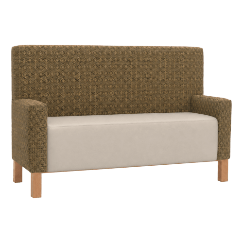 Tavqora Plain Back Lounge Booth with Arms