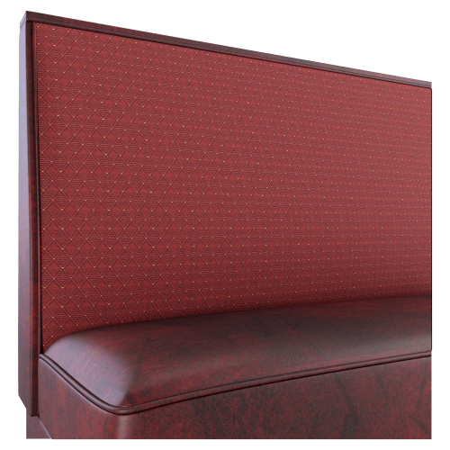Plain Back Restaurant Booth with Metal Legs