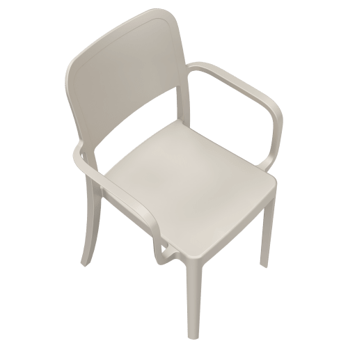 Parker Solid Back Outdoor Resin Armchair